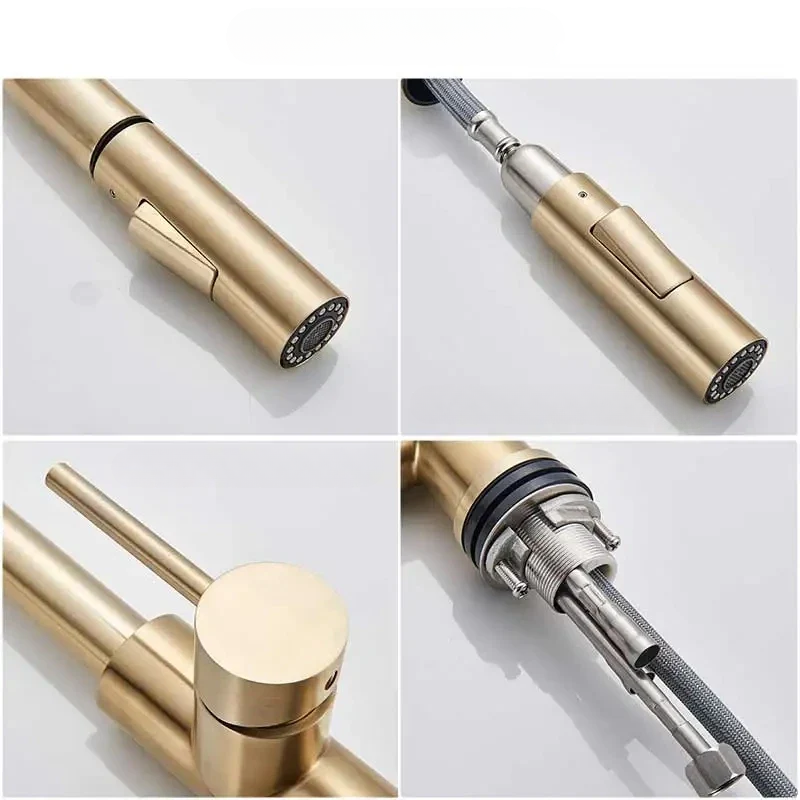 FlexiPull Faucet Tap - Modern Kitchen Mixer Tap with 360° Movement
