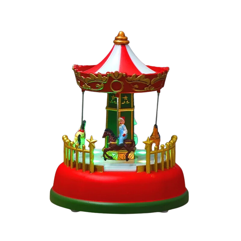 MagicHouse Christmas Decoration - Enchanting Rotating Christmas House with Light and Music