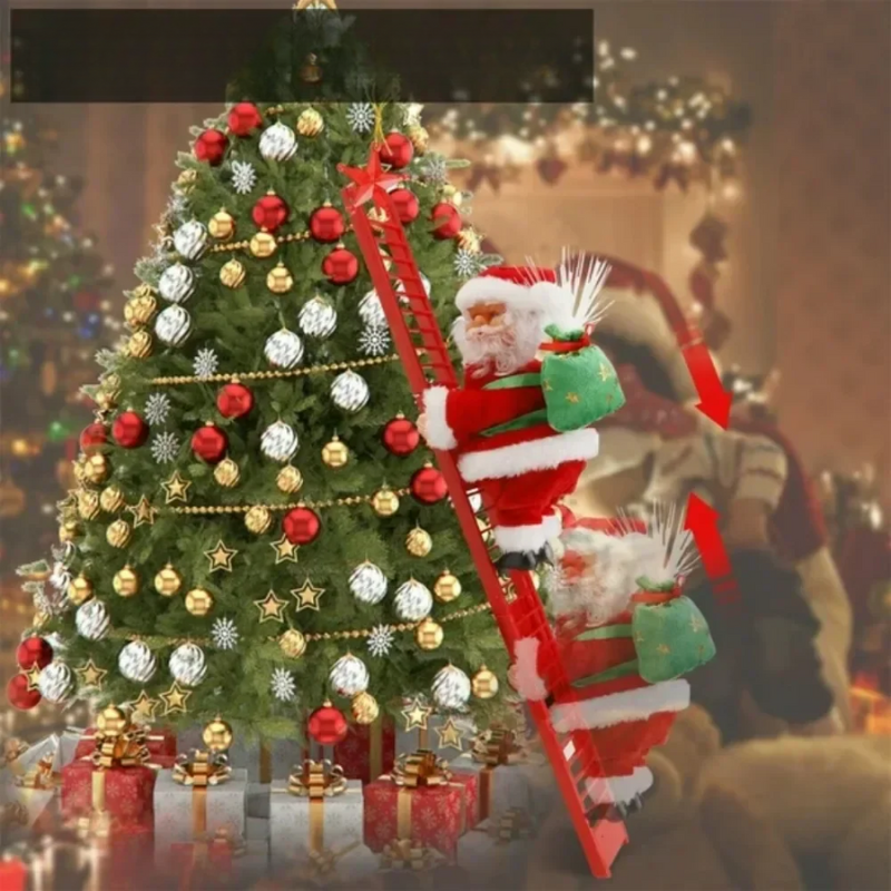 Climbing Santa - Magical Musical Climbing Santa Decoration