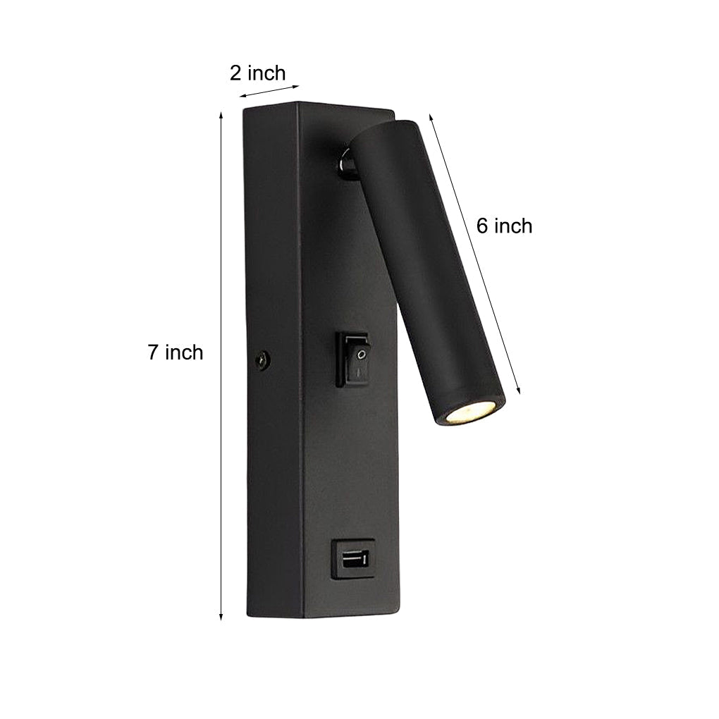 ArtiLicht Luxury Wall Lamp with Adjustable LED and USB Charging Port