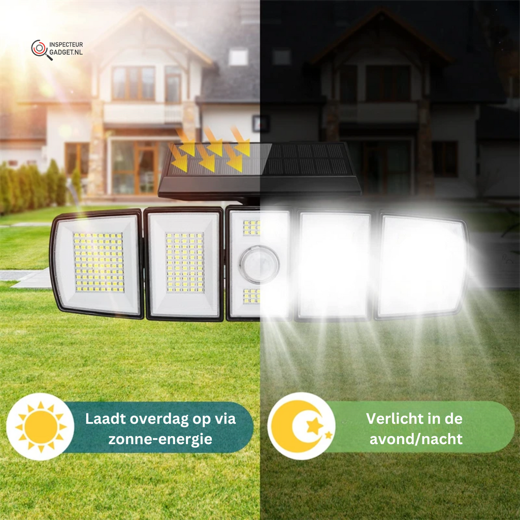 Wireless LED Solar Security Light - 100% Solar Powered!