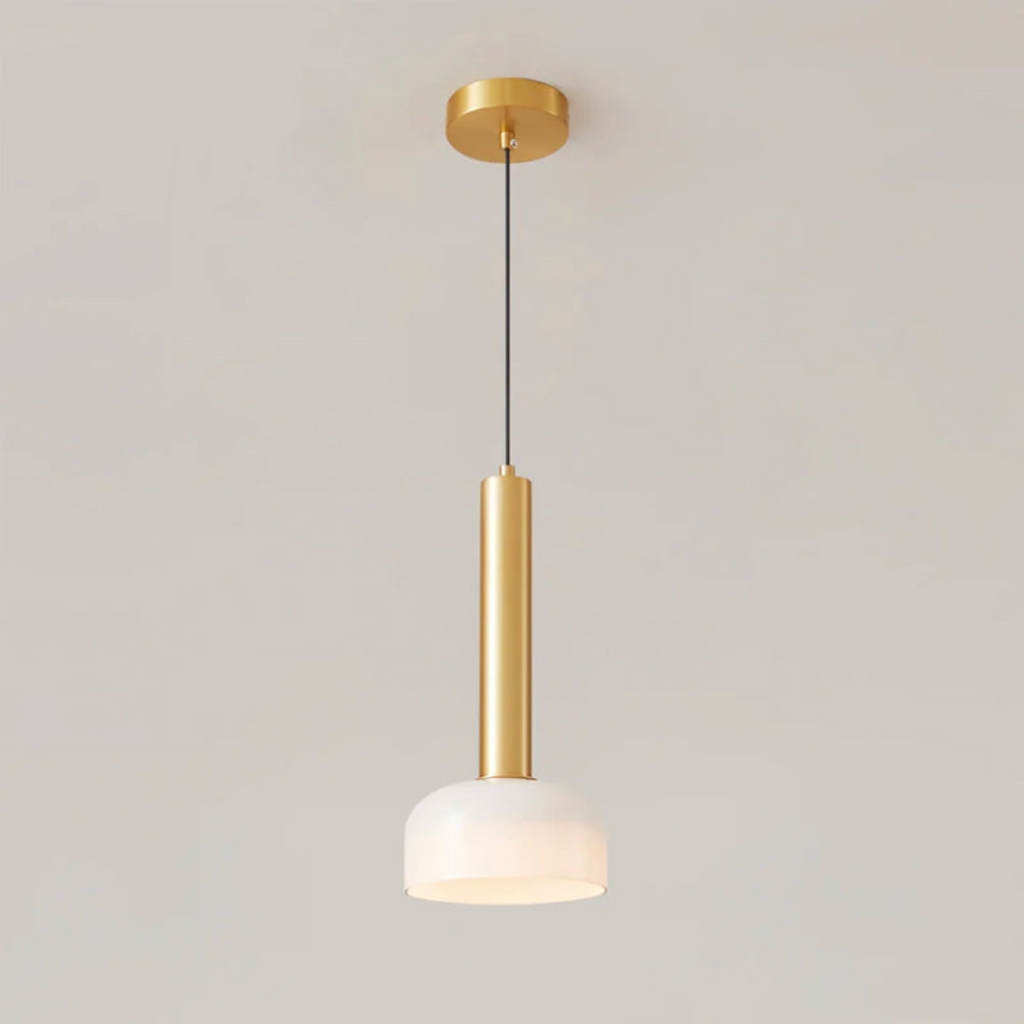 Luxury Minimalist LED Pendant Light in Copper – Adjustable and Elegant