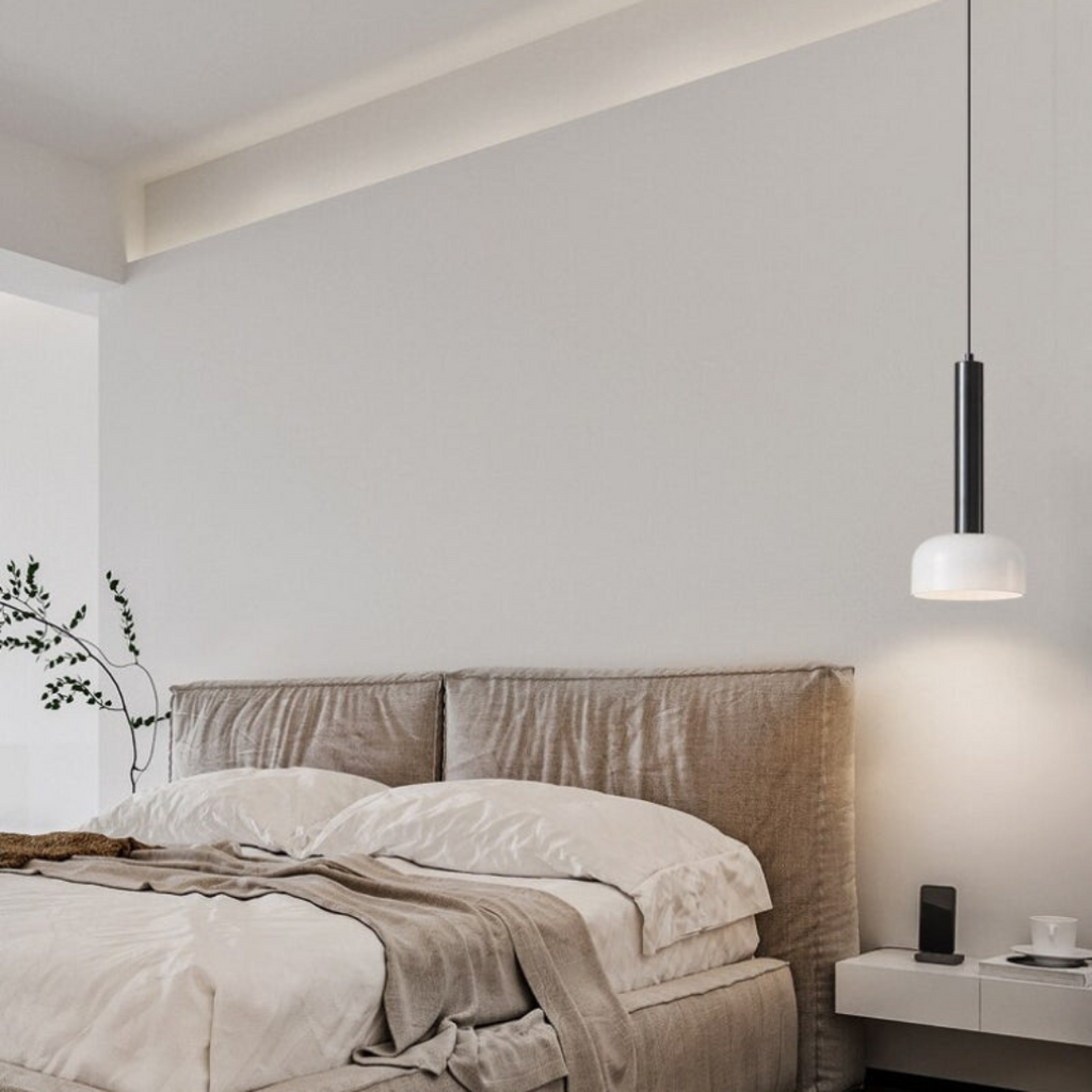 Luxury Minimalist LED Pendant Light in Copper – Adjustable and Elegant