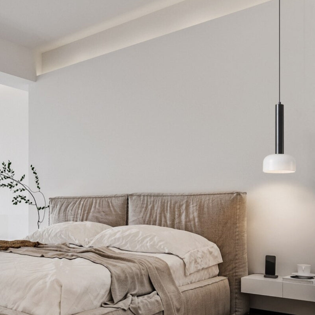 Luxury Minimalist LED Pendant Light in Copper – Adjustable and Elegant