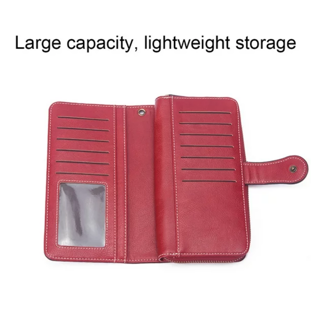 LeatherMax - Stylish Leather Wallet with Wrist Strap