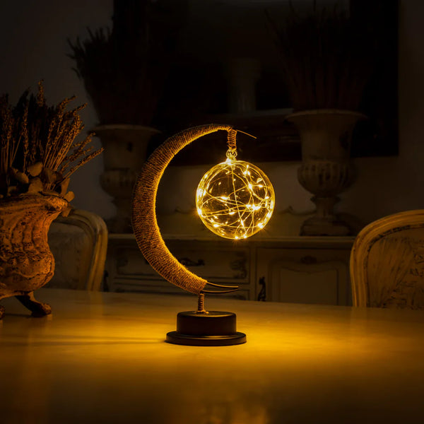 LunarGlow Table Lamp – Magical Moon Lamp for Dreamy Atmospheres