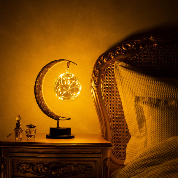 LunarGlow Table Lamp – Magical Moon Lamp for Dreamy Atmospheres