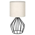 Elegant Table Lamp with Linen Shade and Metal Base – Perfect Lighting