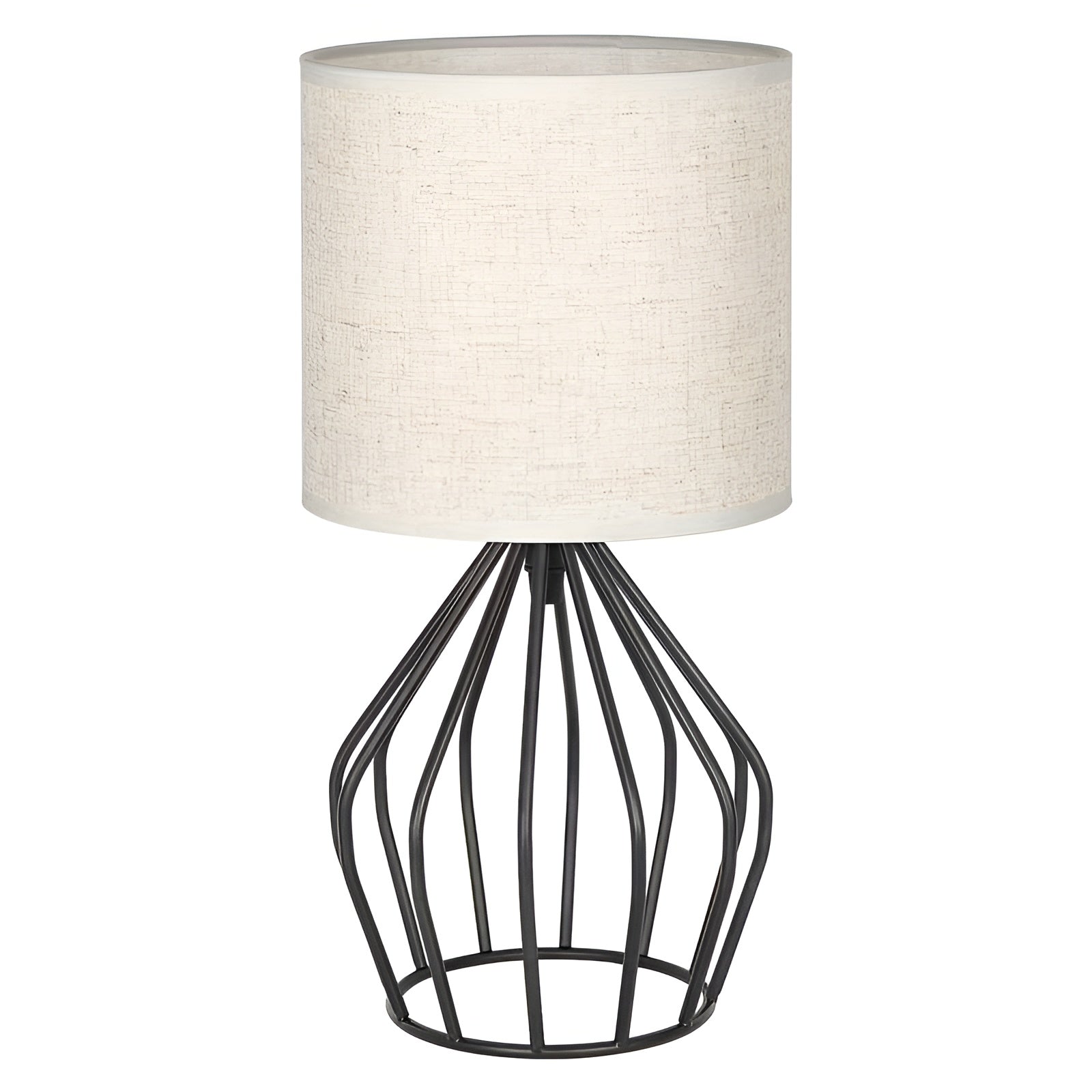 Elegant Table Lamp with Linen Shade and Metal Base – Perfect Lighting