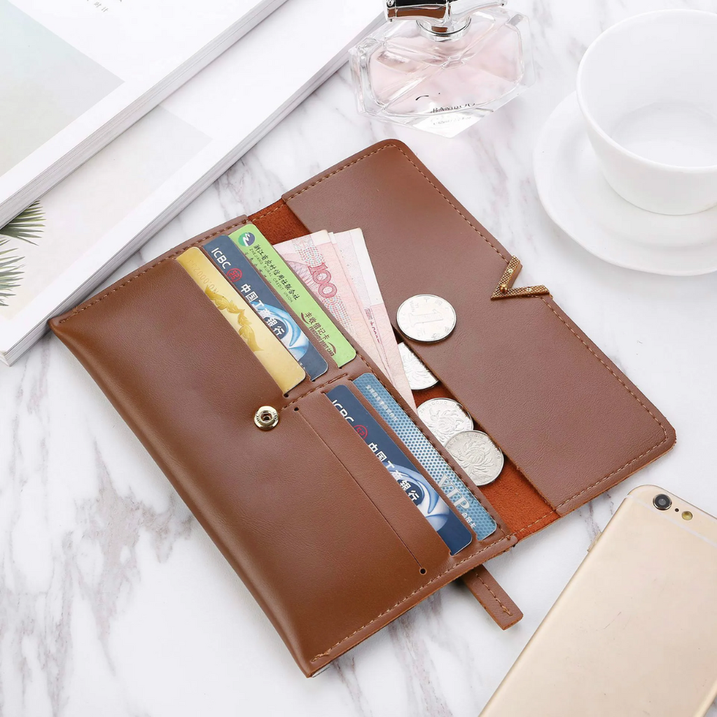 VelvetLux - Stylish Leather Wallet for Women