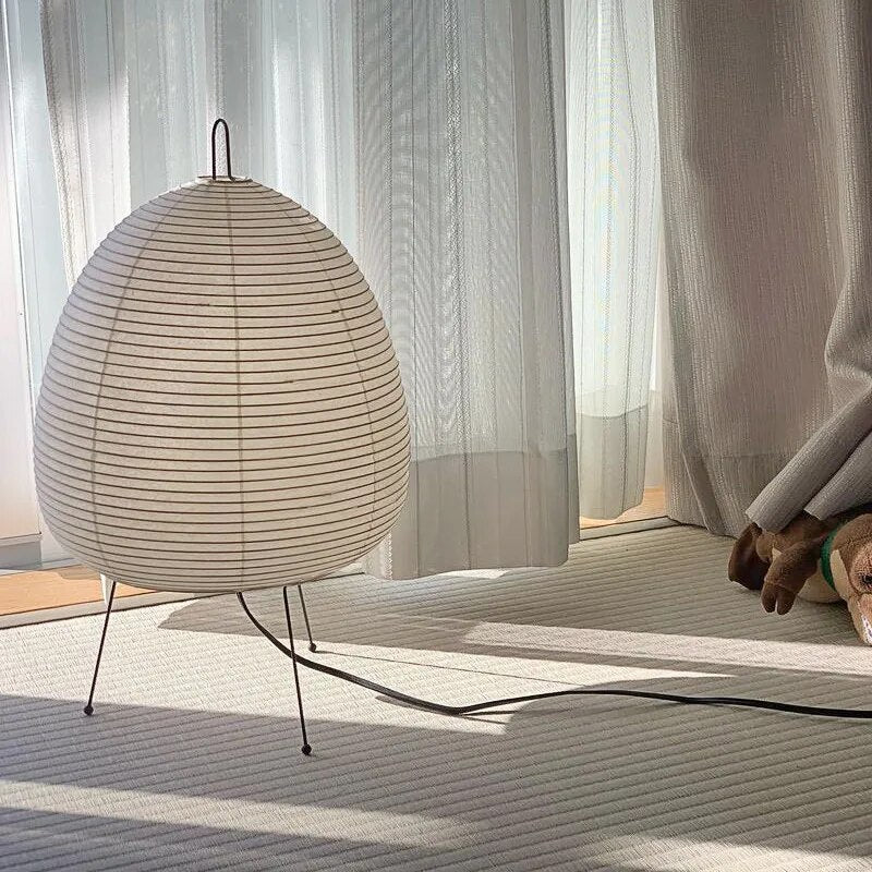 RadiantHue: Refined Rice Paper Lamp for Serene Lighting