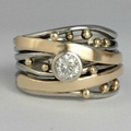 Celia Ring – Timeless Gold Zirconia Jewelry