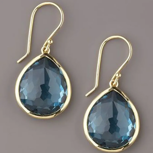 Amara Earrings - Elegant Blue Crystal Jewelry