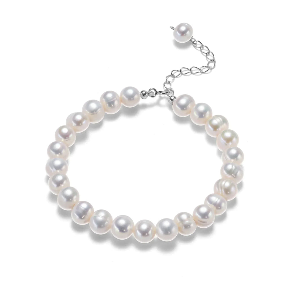 PearlGlow Bracelet - Elegant Silver Bracelet