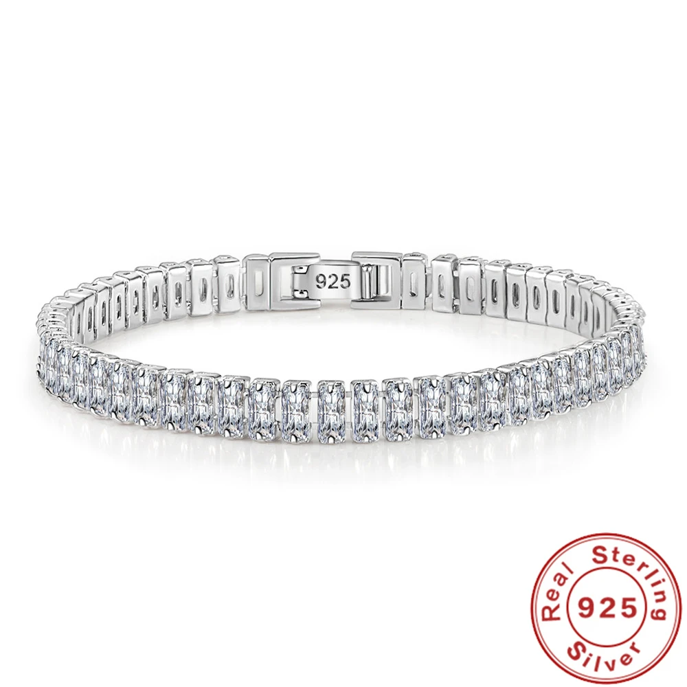Beautiful Crystal Bracelet Made of High-Quality 925 Sterling Silver