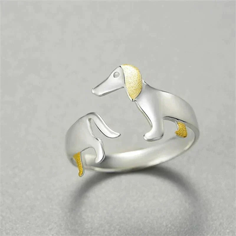 Cute Dachshund Ring - Perfect for Animal Lovers!