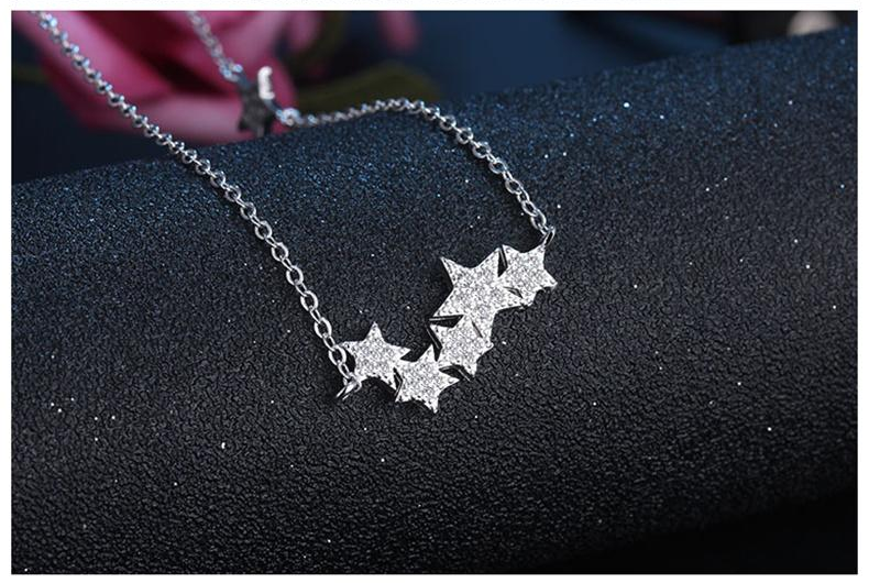 StarGleam Necklace - Stylish Silver Star Necklace