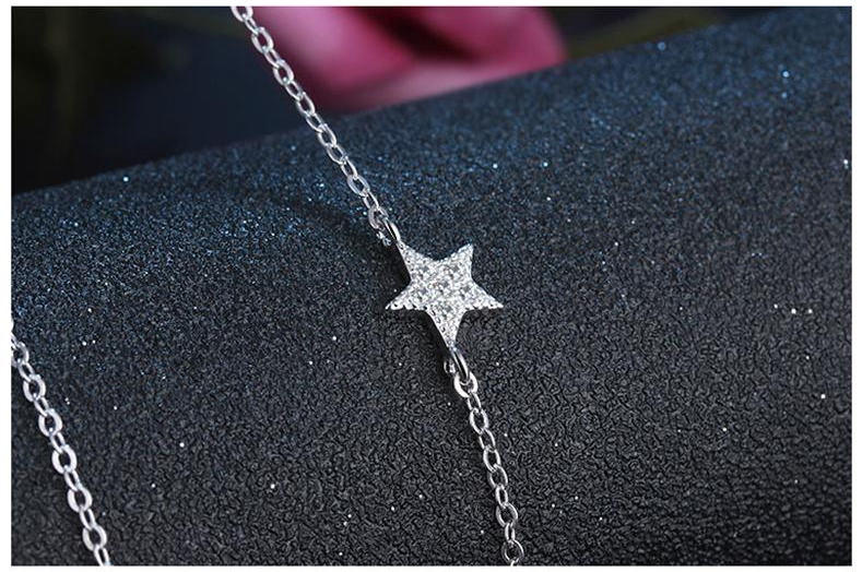 StarGleam Necklace - Stylish Silver Star Necklace