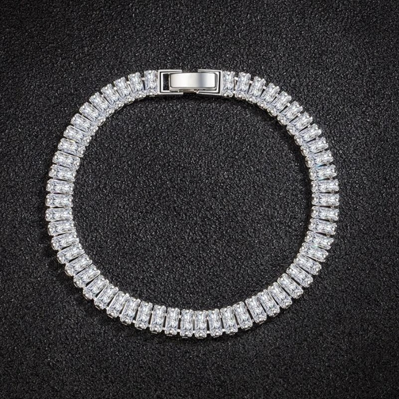 Beautiful Crystal Bracelet Made of High-Quality 925 Sterling Silver