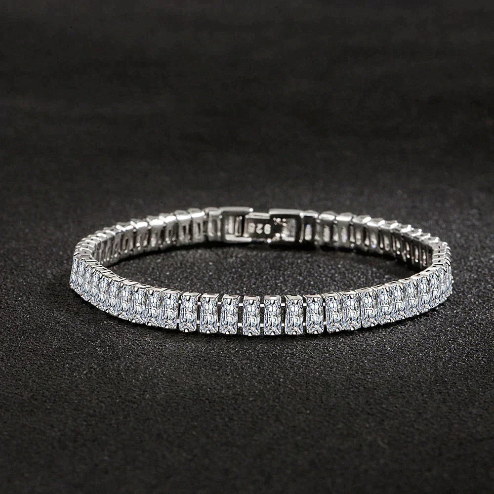 Beautiful Crystal Bracelet Made of High-Quality 925 Sterling Silver