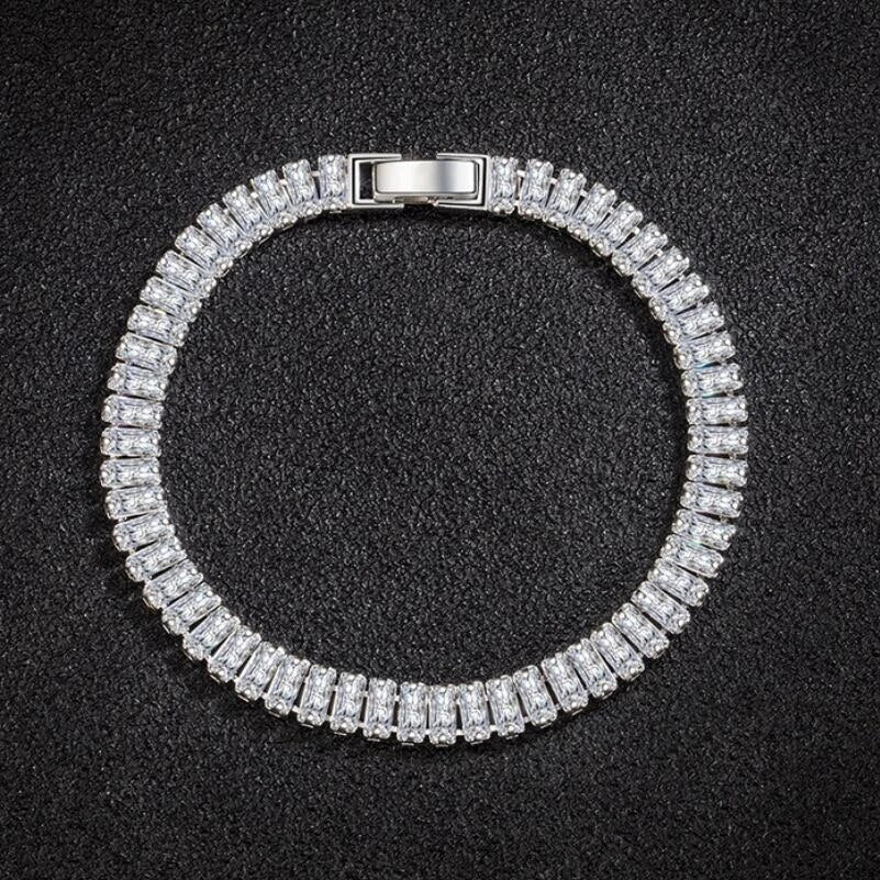 Beautiful Crystal Bracelet Made of High-Quality 925 Sterling Silver