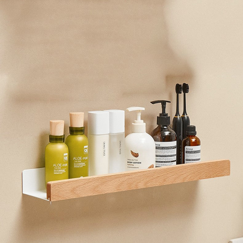 Woodify Wall Shelf - Stylish Shower Rack Without Drilling
