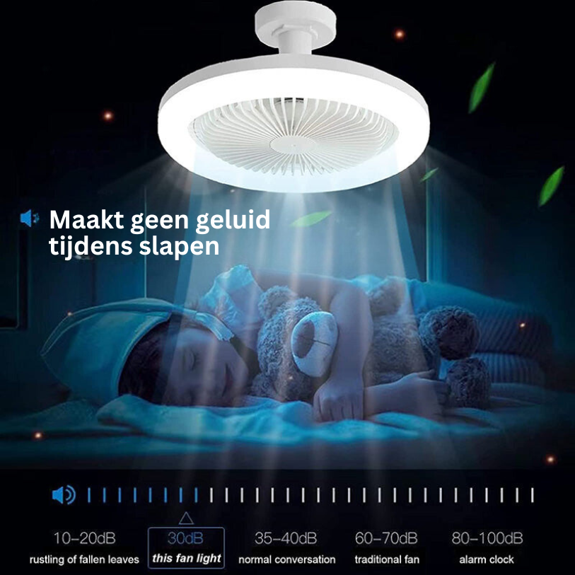 BreezeGlow Fan Light – Ceiling Fan with Remote Control