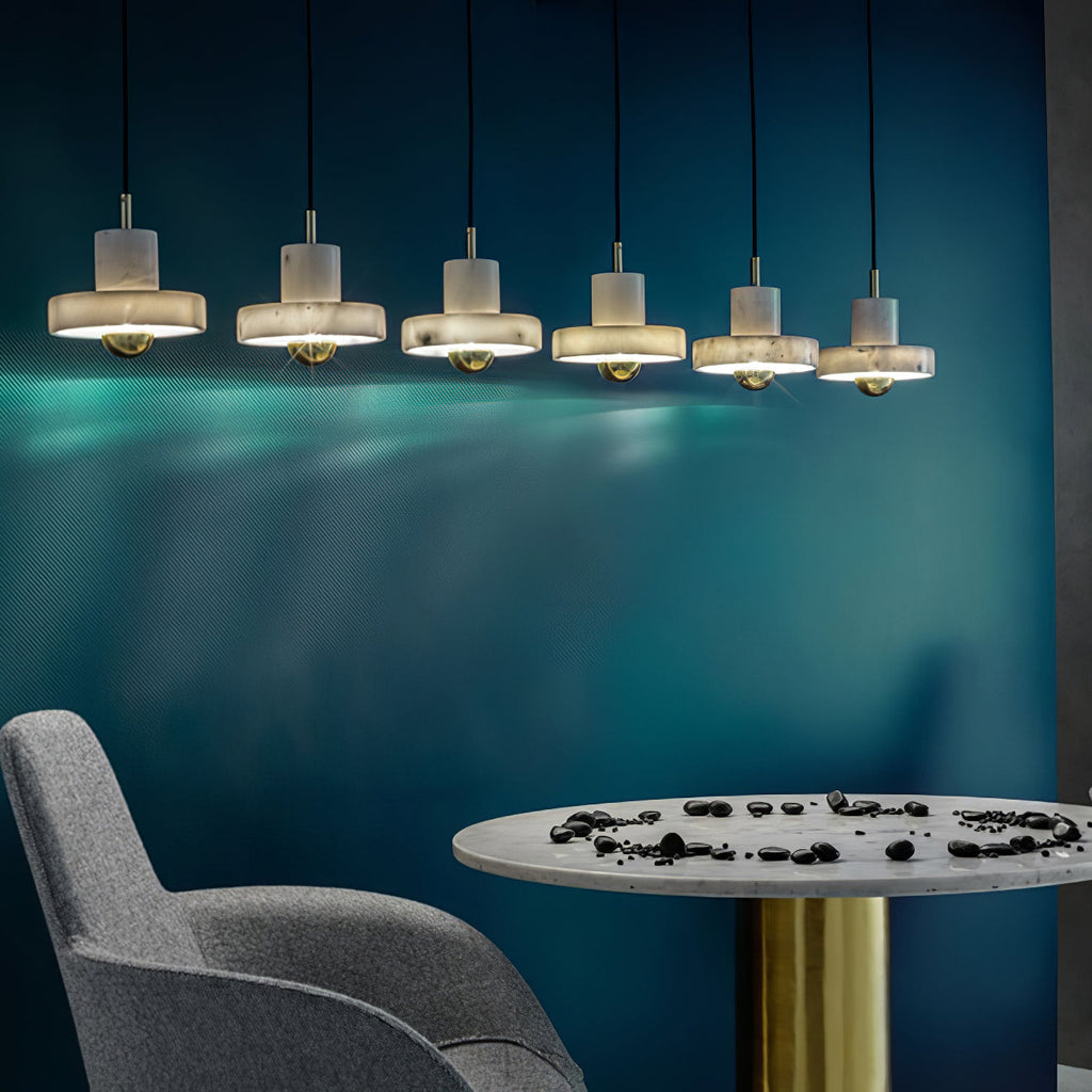 Marbello Luxe - Adjustable Marble Metal Pendant Light