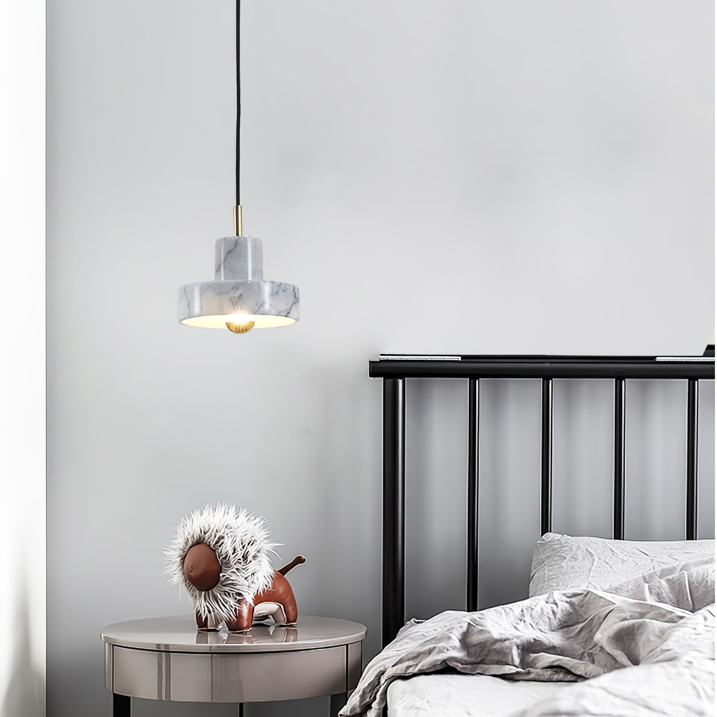 Marbello Luxe - Adjustable Marble Metal Pendant Light