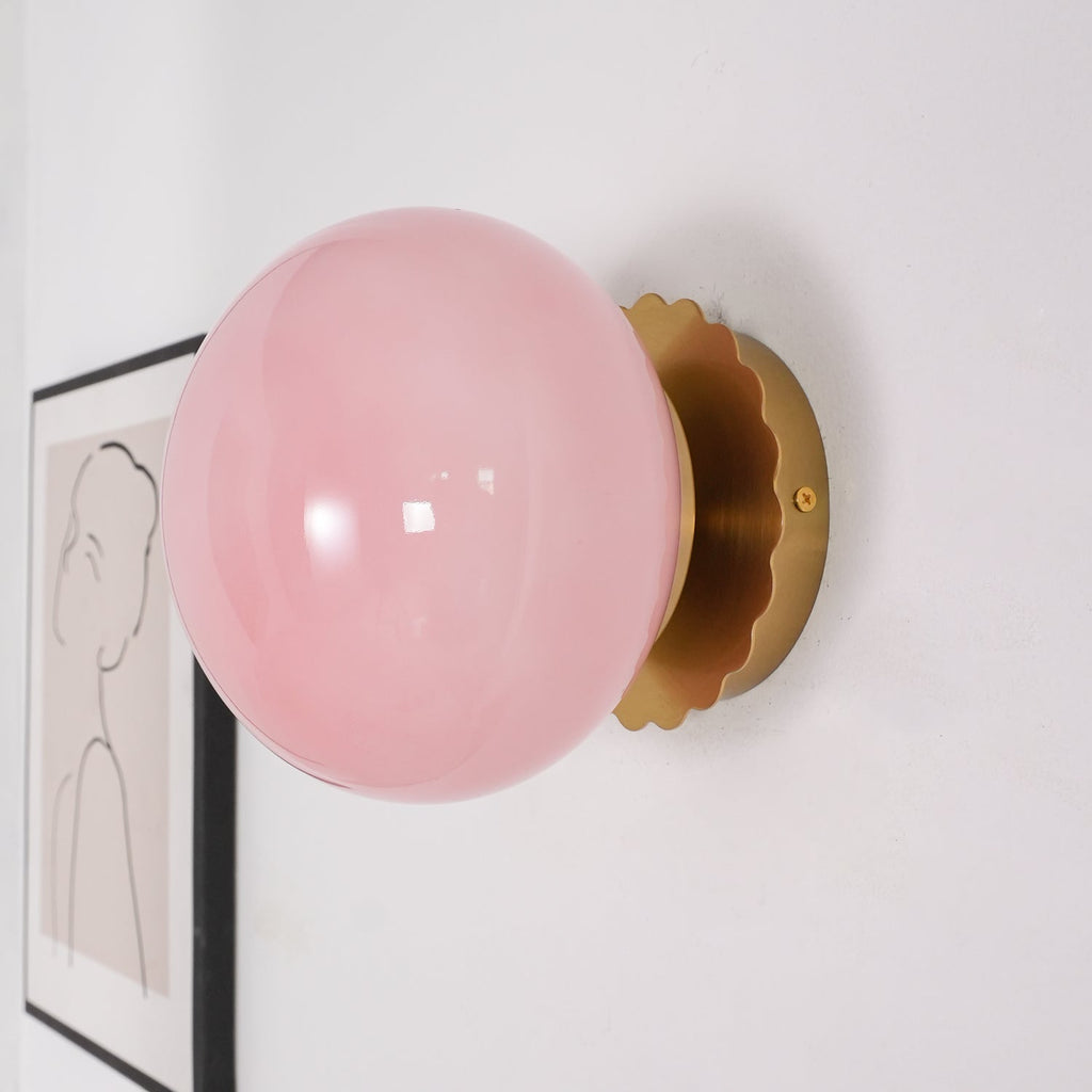 ChicGlow - Elegant Pink Glass Lamp for Stylish Interiors