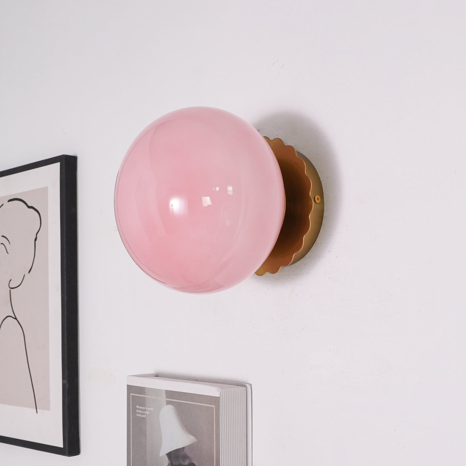 ChicGlow - Elegant Pink Glass Lamp for Stylish Interiors