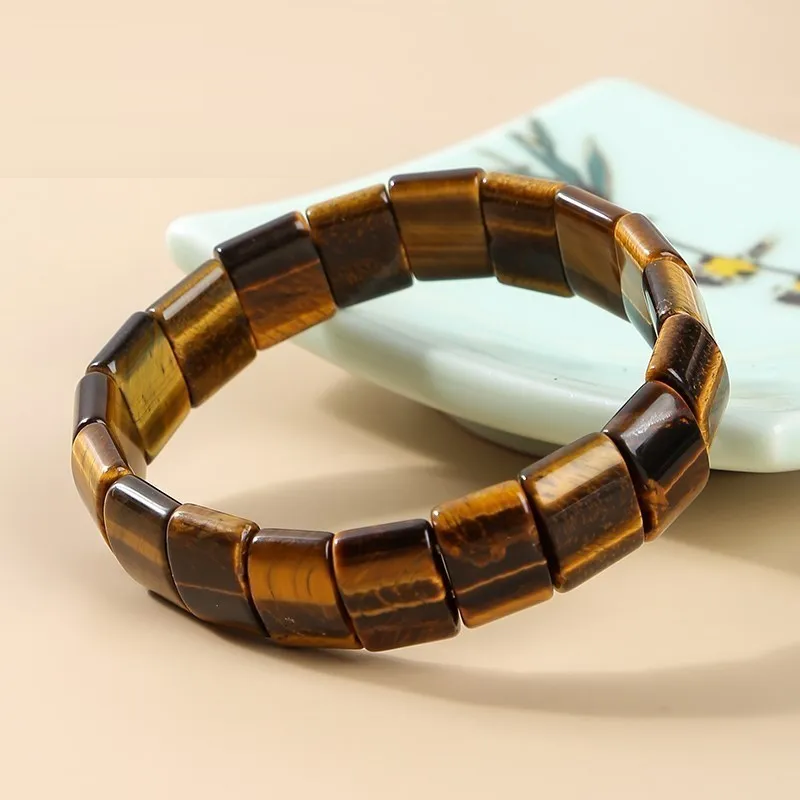 Vibrating Tricolor Tiger's Eye Bracelet | Empowerment and Elegant Design