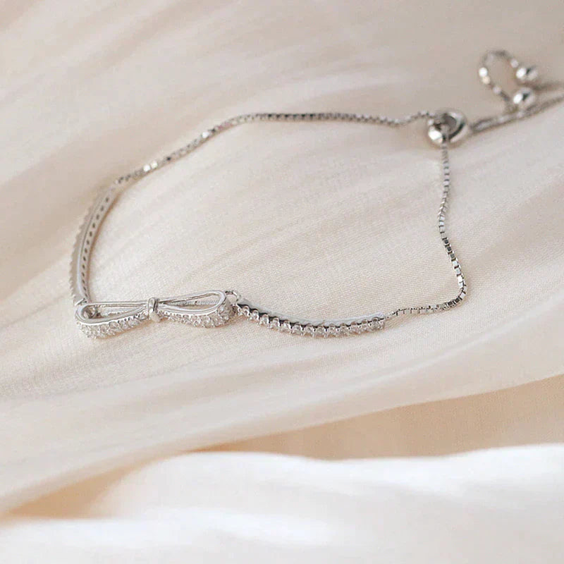 SparkleTennis Bracelet - Elegant Silver Bracelet with Zirconia