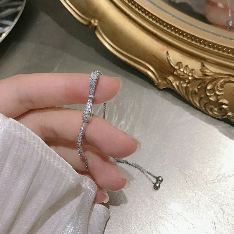SparkleTennis Bracelet - Elegant Silver Bracelet with Zirconia