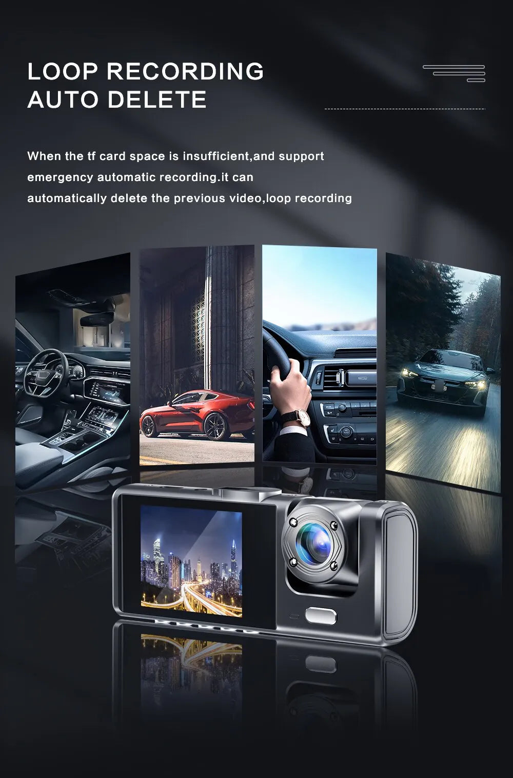 VisionPro - Dashcam with Night Vision & IR Technology