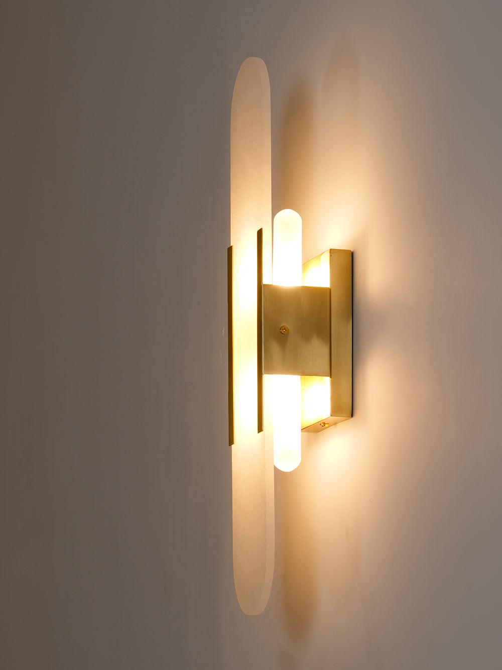 Elegant Blend - Handmade Alabaster Wall Lamp