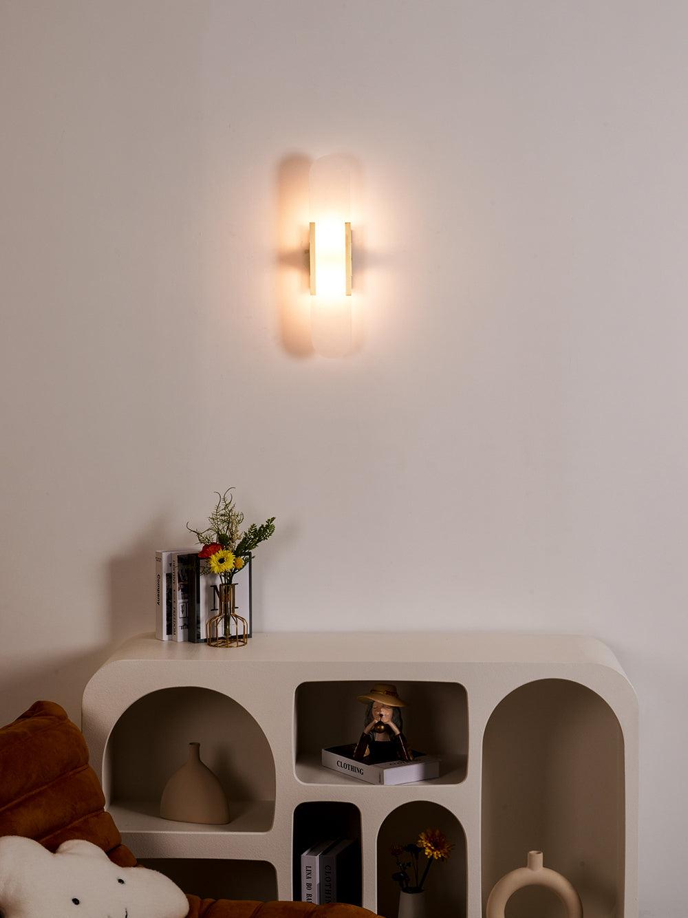 Elegant Blend - Handmade Alabaster Wall Lamp