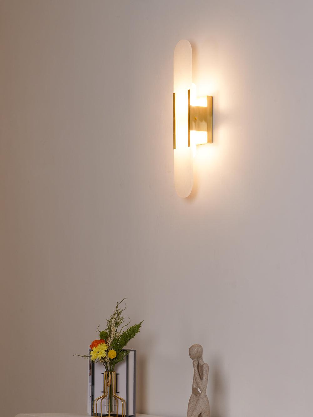 Elegant Blend - Handmade Alabaster Wall Lamp