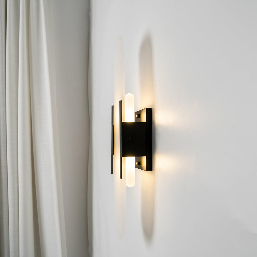 Elegant Blend - Handmade Alabaster Wall Lamp