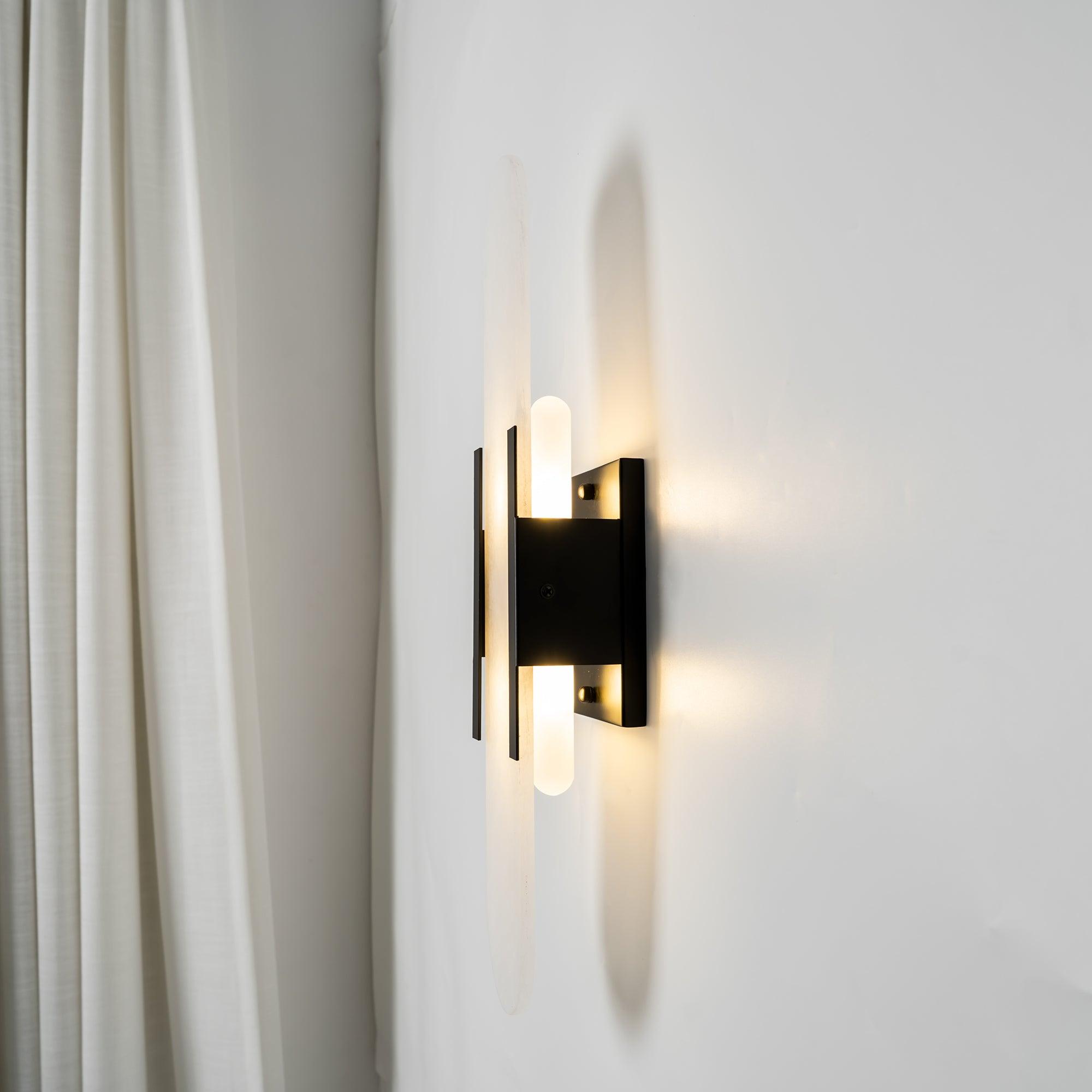 Elegant Blend - Handmade Alabaster Wall Lamp