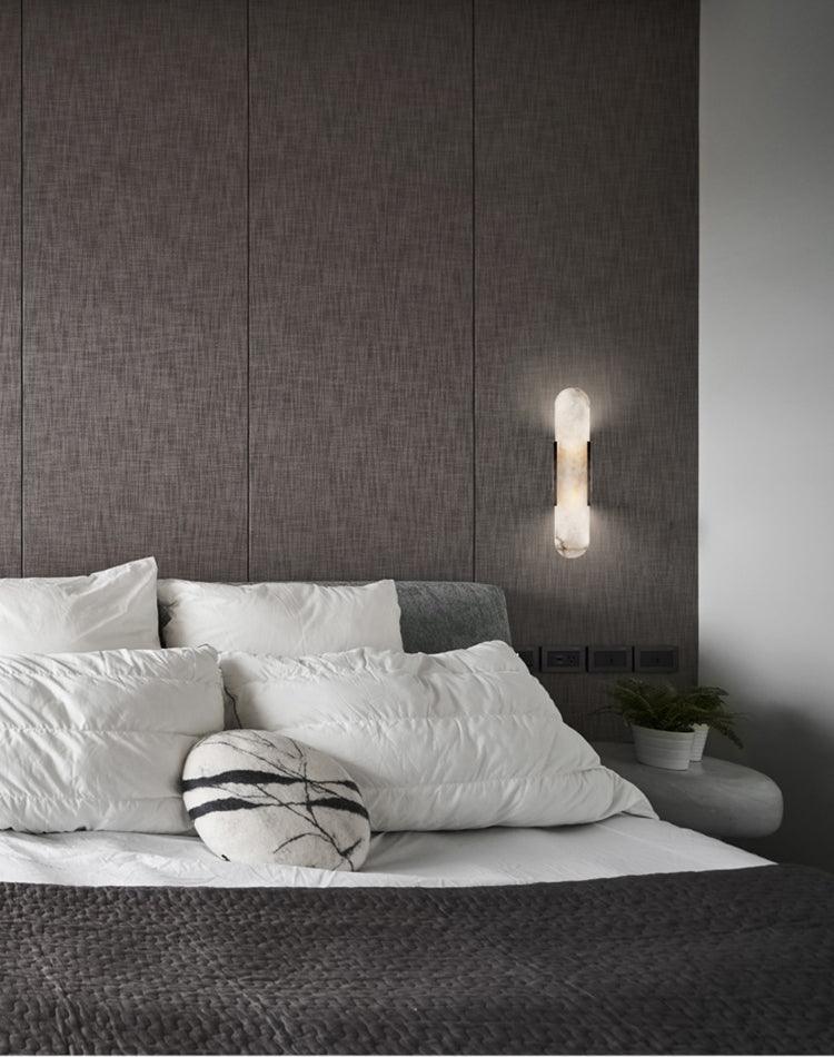 Elegant Blend - Handmade Alabaster Wall Lamp