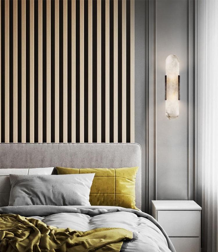 Elegant Blend - Handmade Alabaster Wall Lamp