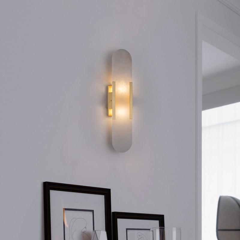 Elegant Blend - Handmade Alabaster Wall Lamp