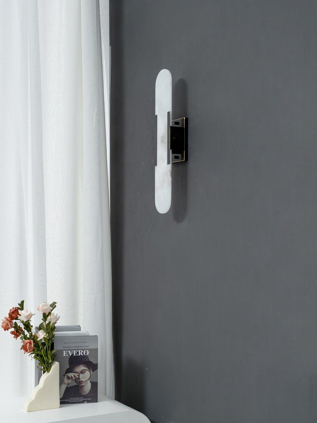 Elegant Blend - Handmade Alabaster Wall Lamp