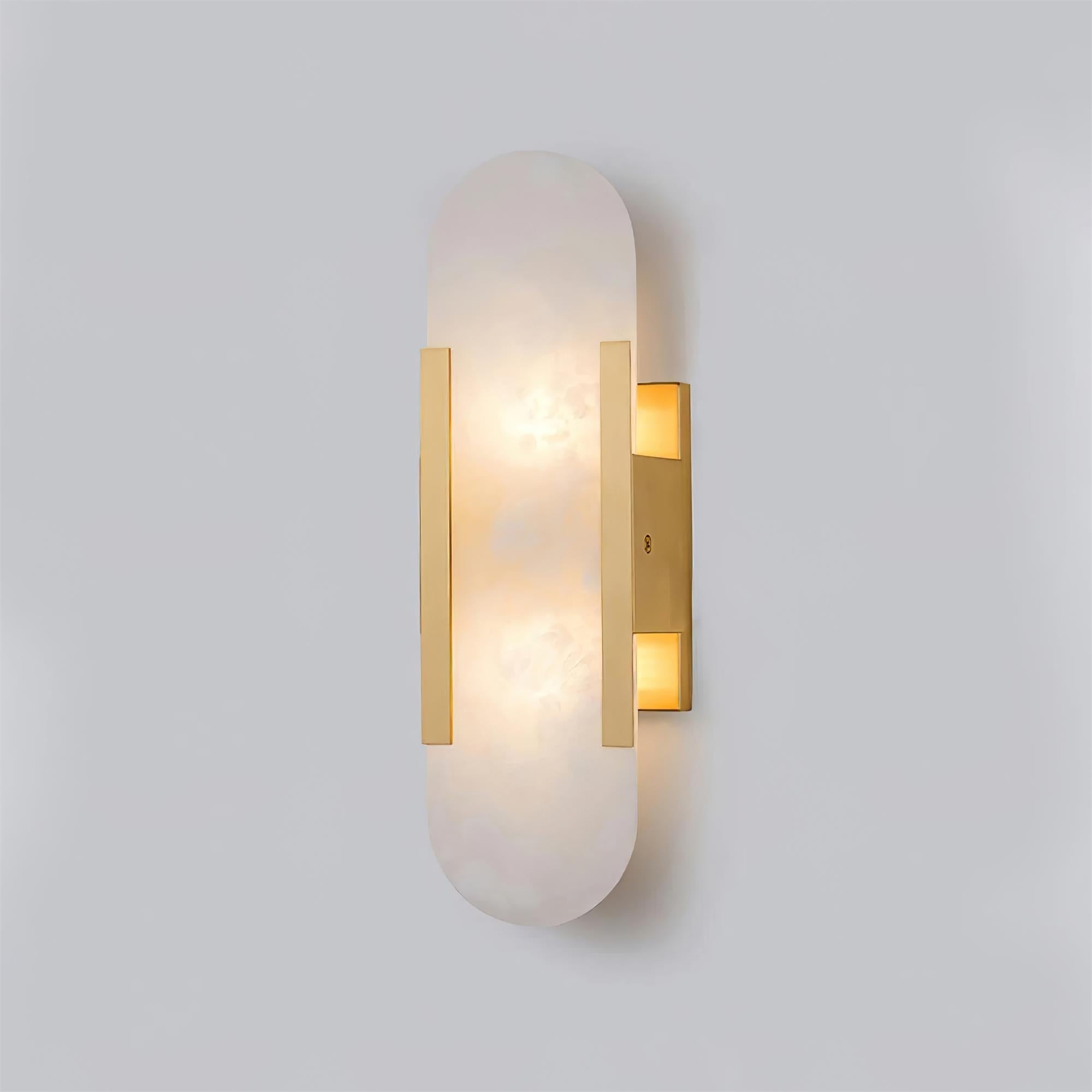 Elegant Blend - Handmade Alabaster Wall Lamp