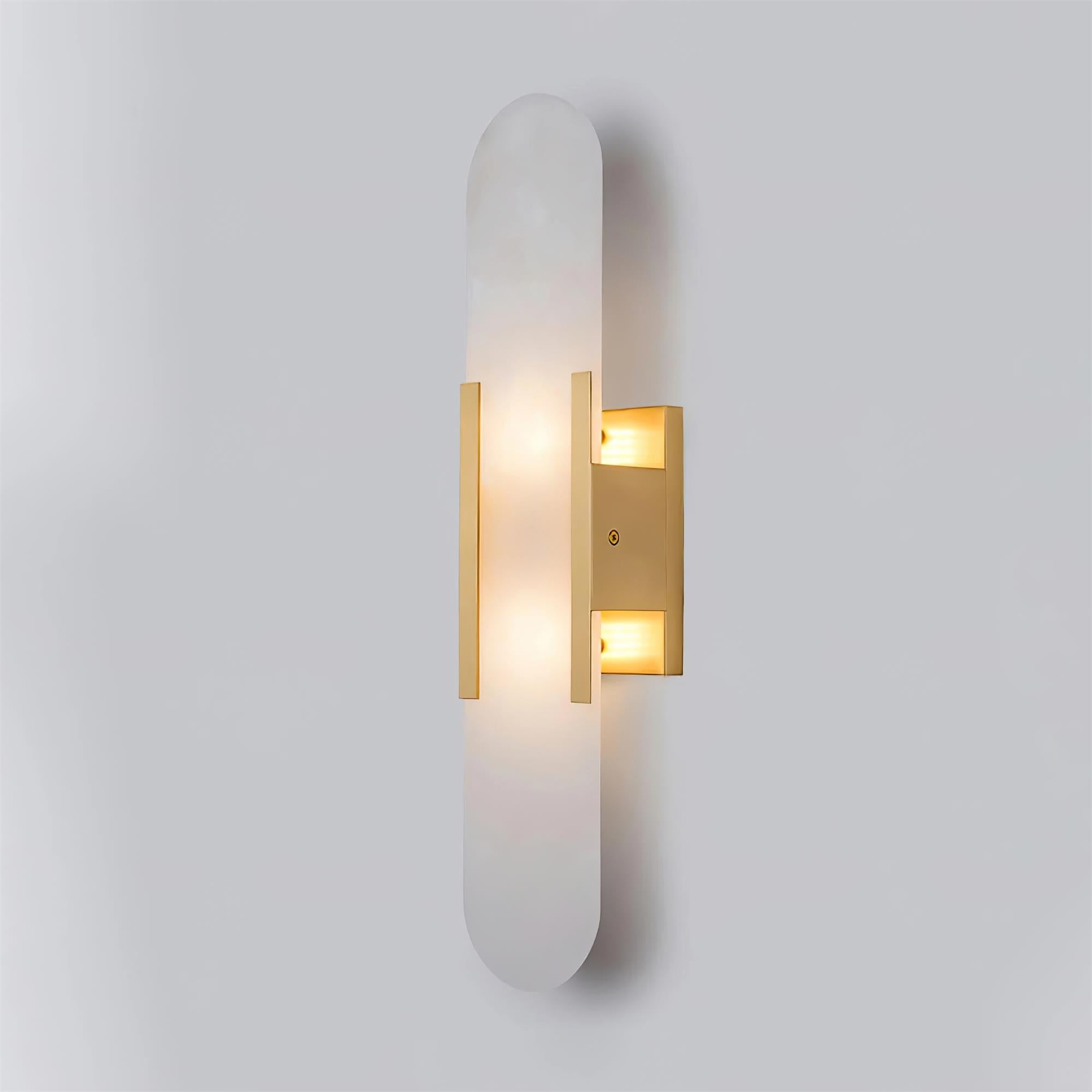 Elegant Blend - Handmade Alabaster Wall Lamp