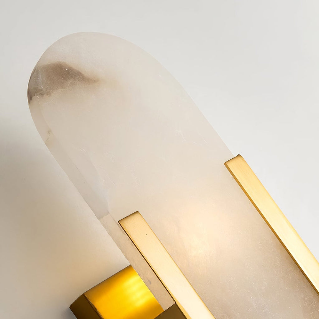 Elegant Blend - Handmade Alabaster Wall Lamp