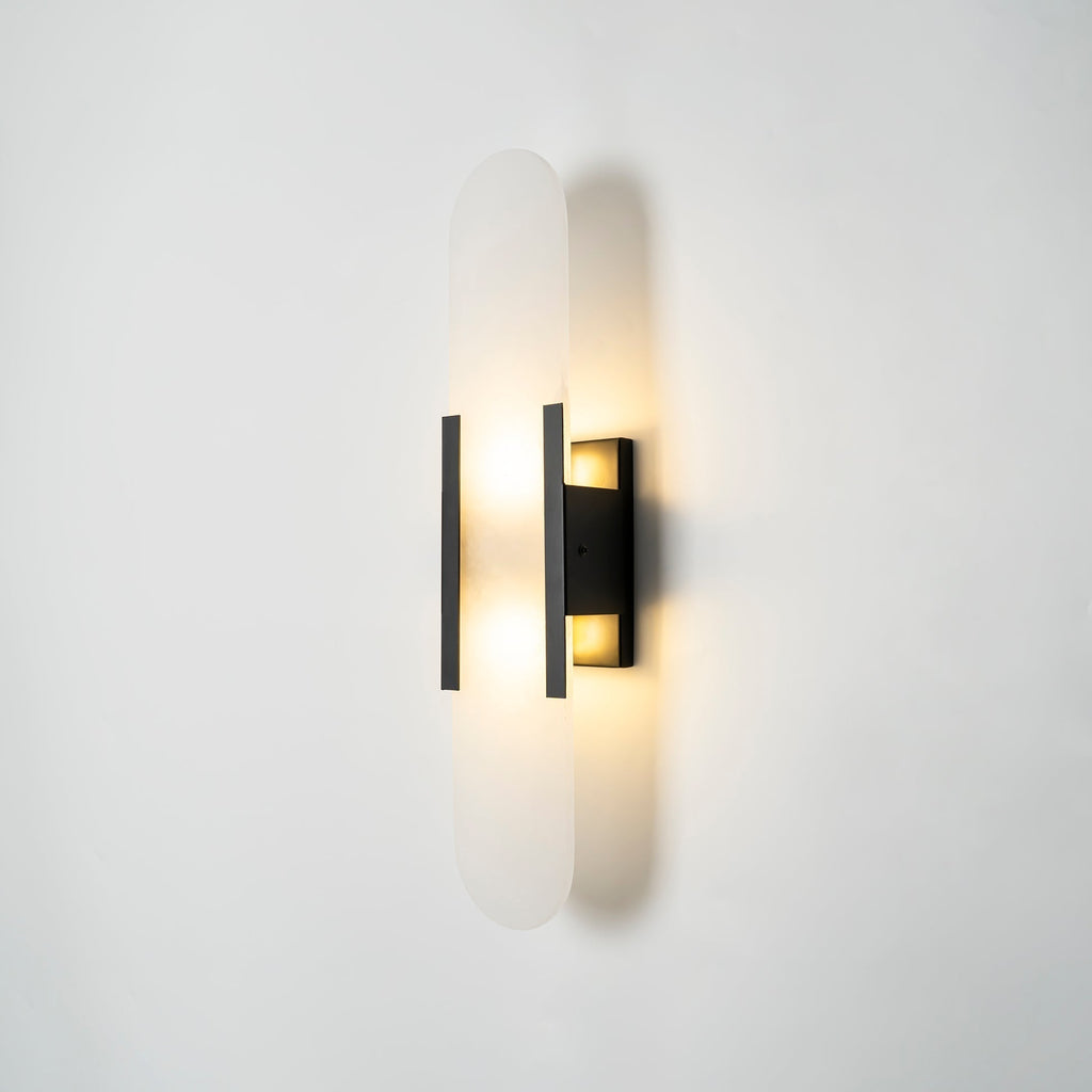 Elegant Blend - Handmade Alabaster Wall Lamp