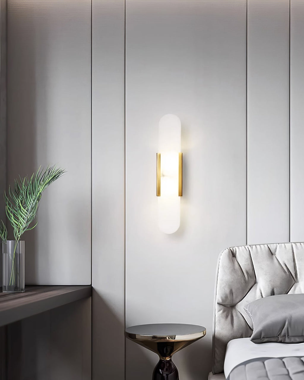 Elegant Blend - Handmade Alabaster Wall Lamp