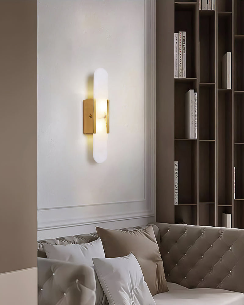 Elegant Blend - Handmade Alabaster Wall Lamp